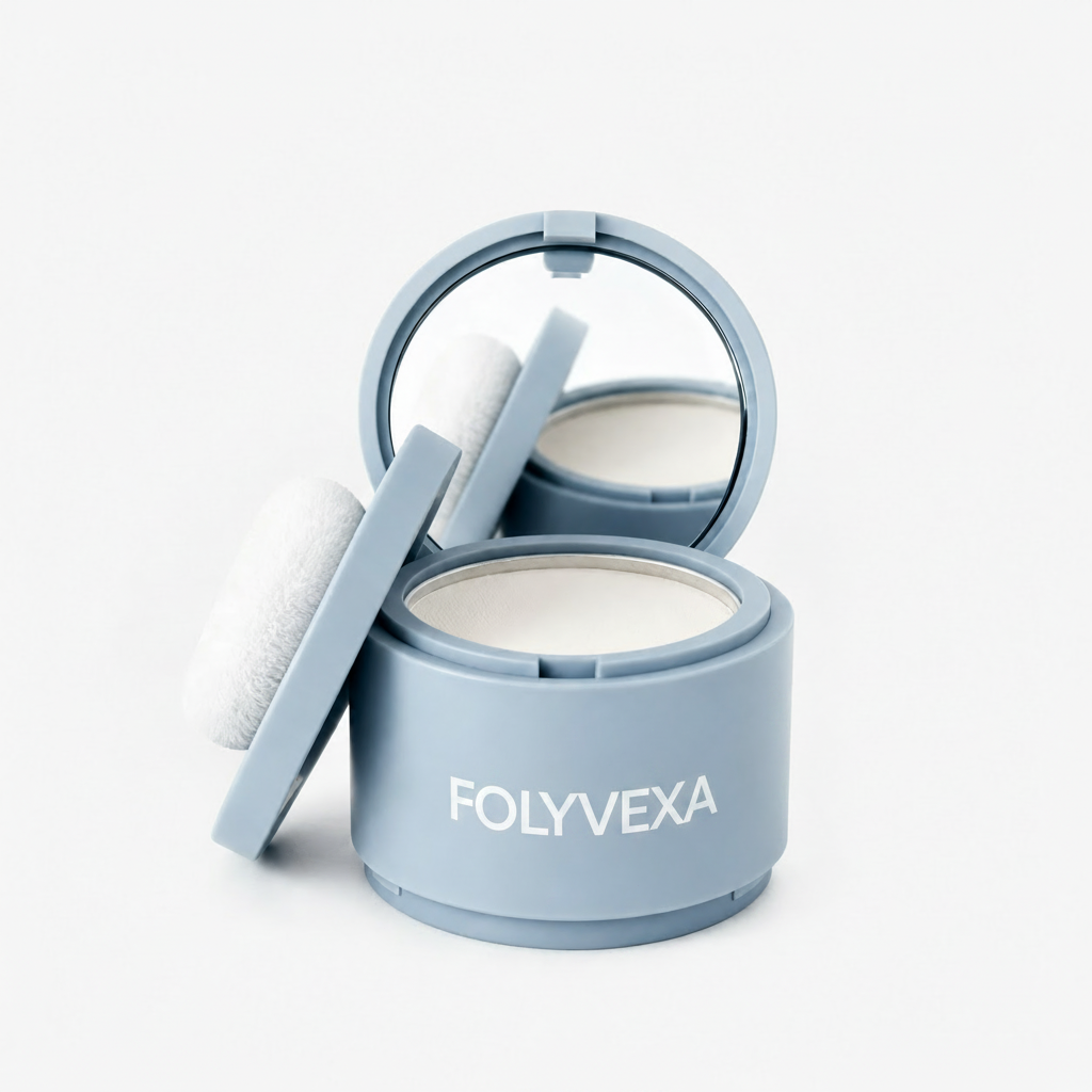 FOLYVEXA Hairline Coverage Powder, Instantly Conceal Grays & Thinning Hair