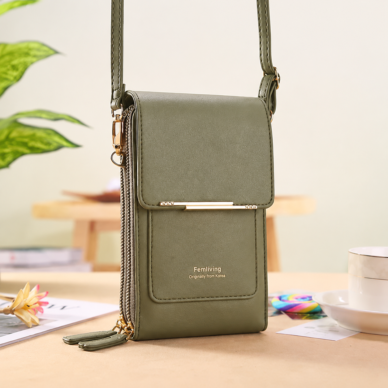 🔥Final 3 Hours: 60% OFF 2026 Trendy Minimalist Elegant Women's Touchscreen Crossbody Phone Wallet