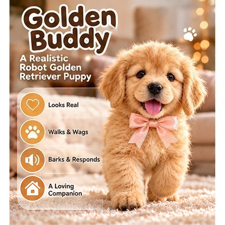 🎄50% OFF🐕🐾 Golden Buddy Realistic  Golden Retriever Puppy