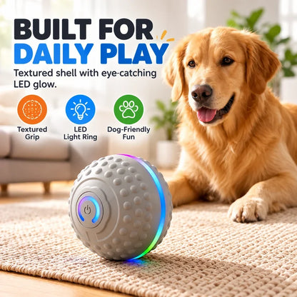 🔥Last day 50% OFF-Self-Moving Interactive Dog Ball – USB Rechargeable Pet Toy