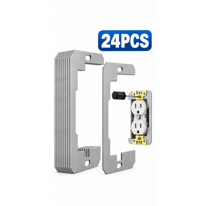 Heavy-Duty Metal Outlet Spacers - Flush-Fit Leveling Plates for Loose & Sunken Wall Outlets