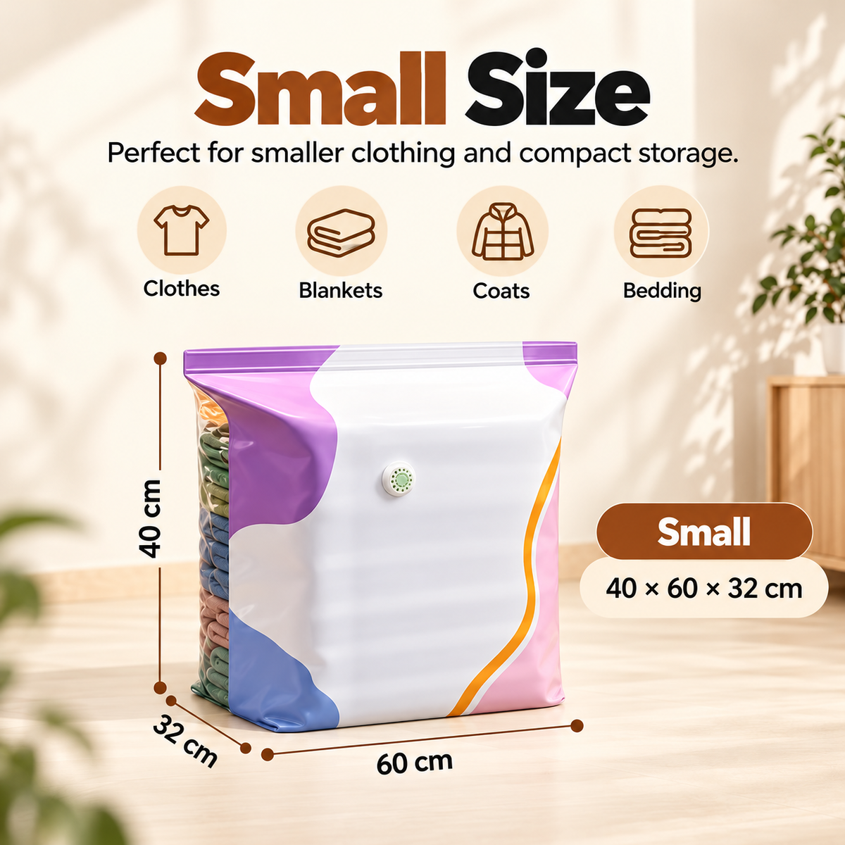 🎁Reusable Vacuum Storage Bags – Pump-Free Space Saver Bags