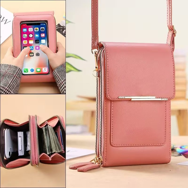Compact Crossbody Cell Phone Purse Mini Shoulder Bag for Phone & Wallet