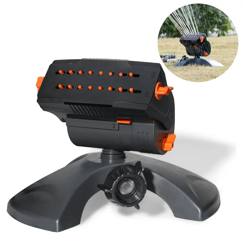 🎁 Turbo Oscillating Garden Sprinkler With 16 Nozzles