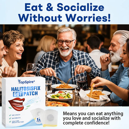 🔥75K+SOLD🔥TopSpire® HalitosisFix Gut Patch-Regulates intestinal flora and eliminates oral odor🎉Special limited-time discount