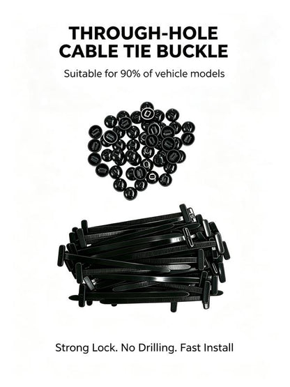 100PCS Universal Car Repair Cable Ties – Quick Lock, No Tools Needed