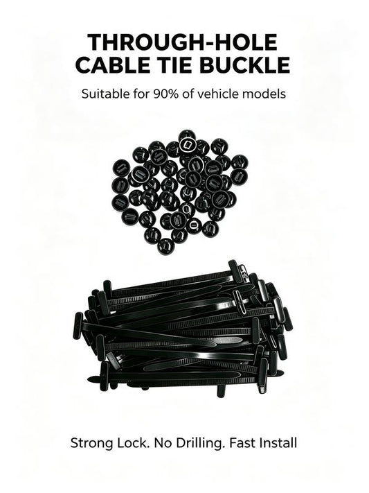 100PCS Universal Car Repair Cable Ties – Quick Lock, No Tools Needed