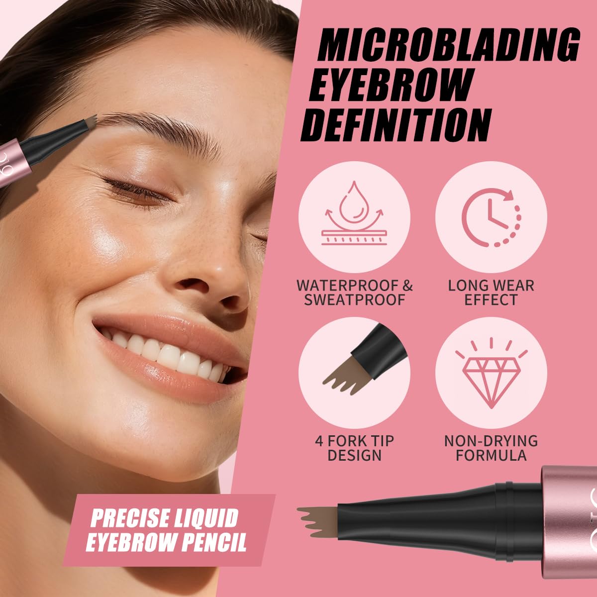 Last Day Buy 1 Get 1 Free✨Waterproof Micro-Fork Eyebrow Pencil