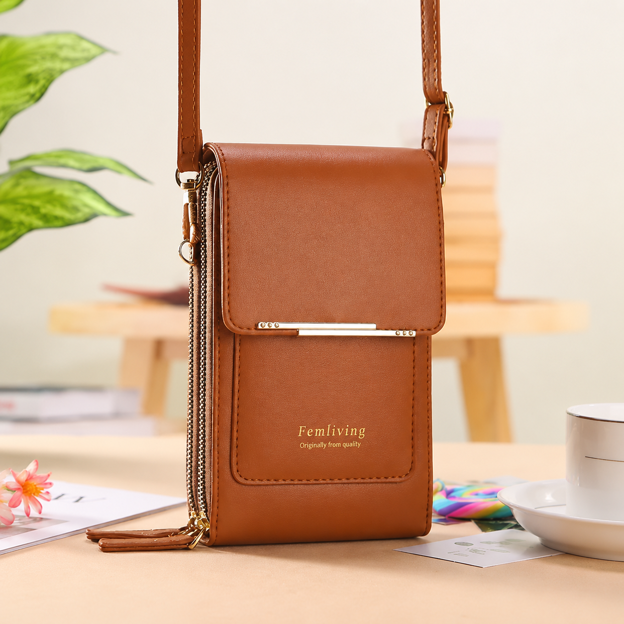 🔥Final 3 Hours: 60% OFF 2026 Trendy Minimalist Elegant Women's Touchscreen Crossbody Phone Wallet
