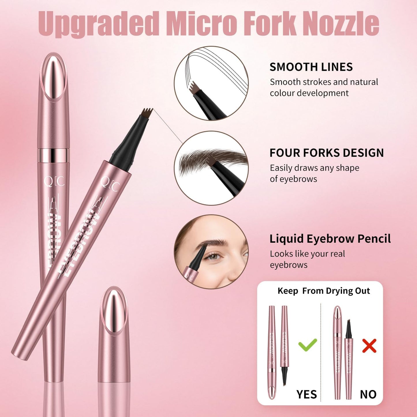 Last Day Buy 1 Get 1 Free✨Waterproof Micro-Fork Eyebrow Pencil