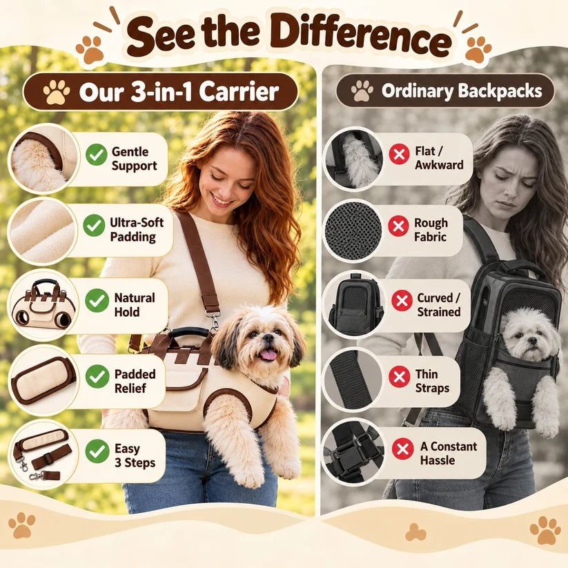 🔥Last Day 50% OFF– 😽Hands-Free Pet Sling & Harness Carrier 🐾🐶