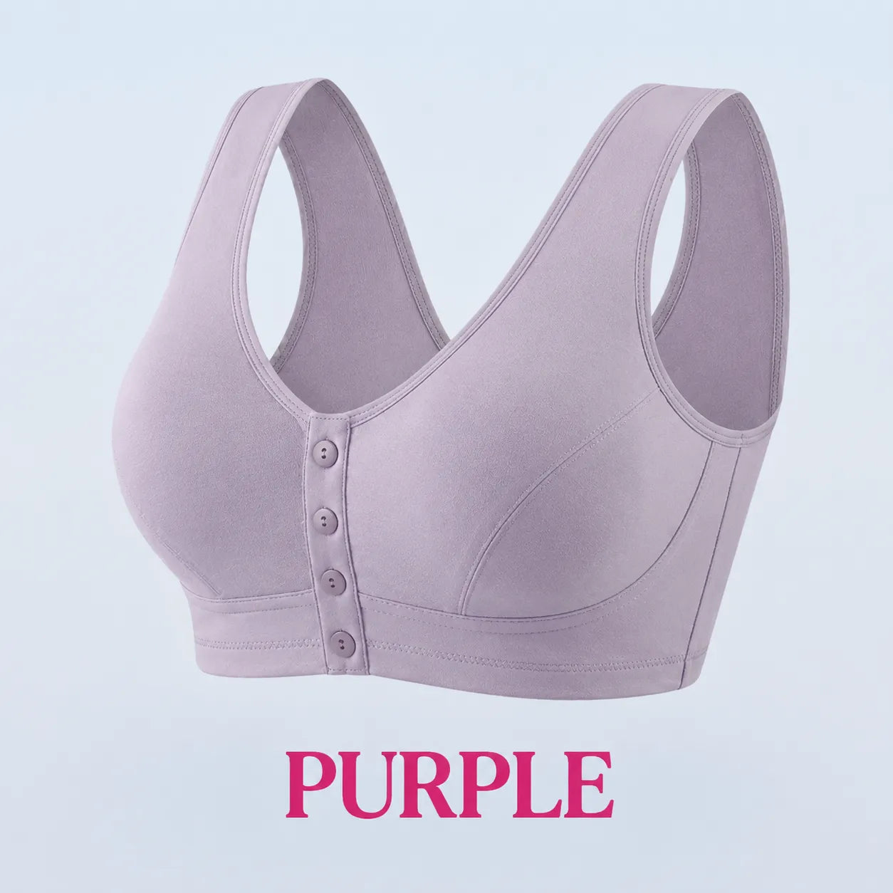 TOPSPIRE - Front Closure Breathable Cotton Lifting Bra for Seniors