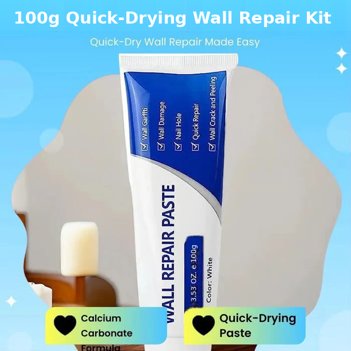 🎁Final 51% OFF🎁Quick, durable✨Drywall Patch Repair Kit- Covers cracks and stains💪