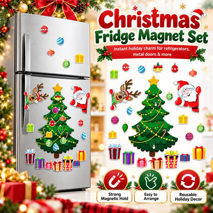 🎁Christmas Refrigerator Magnets – DIY Santa, Reindeer & Christmas Tree Decor