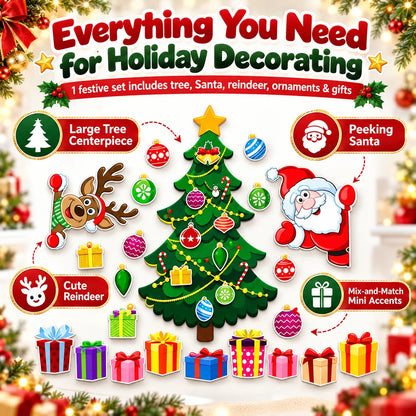 🎁Christmas Refrigerator Magnets – DIY Santa, Reindeer & Christmas Tree Decor