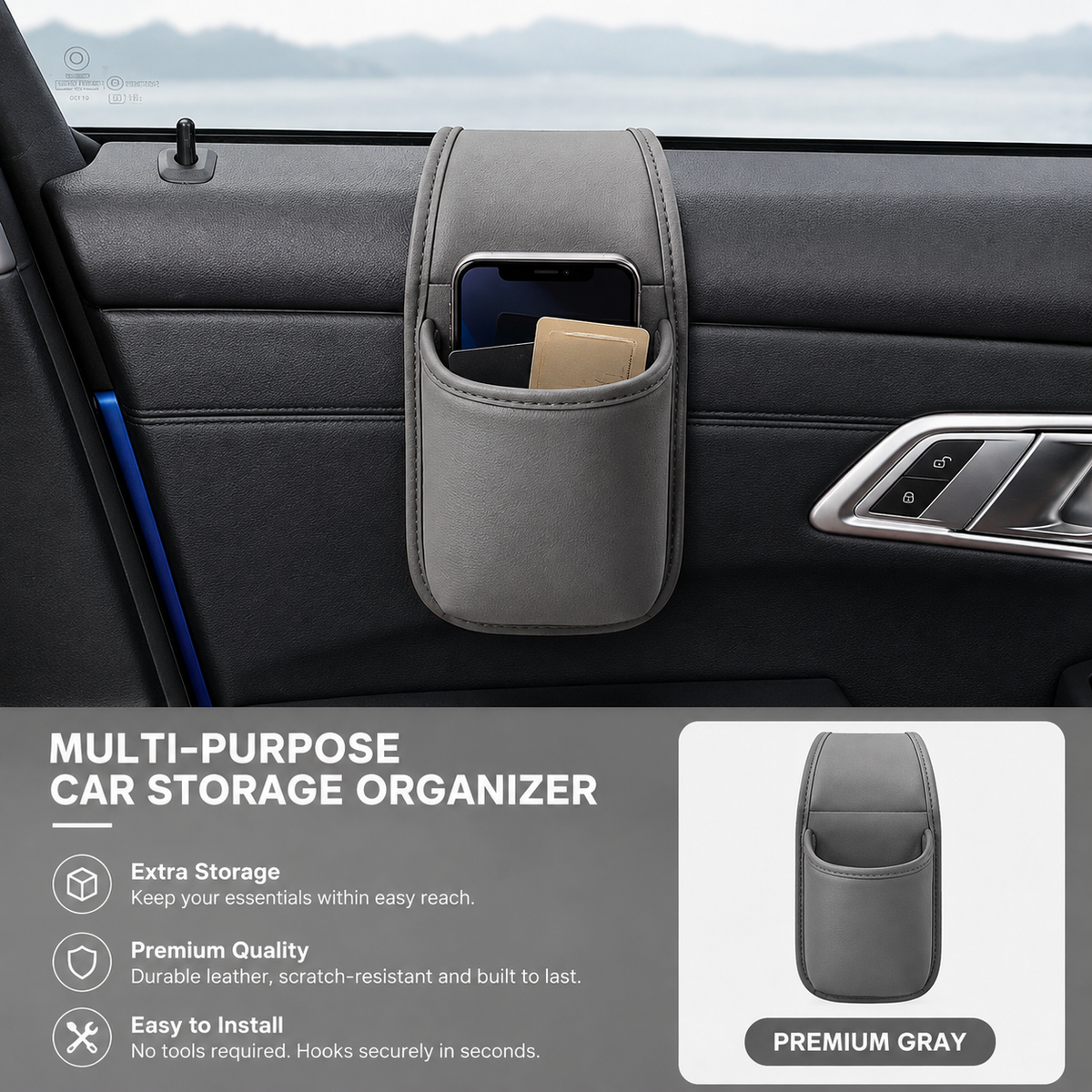 Car Door Storage Pocket Organizer