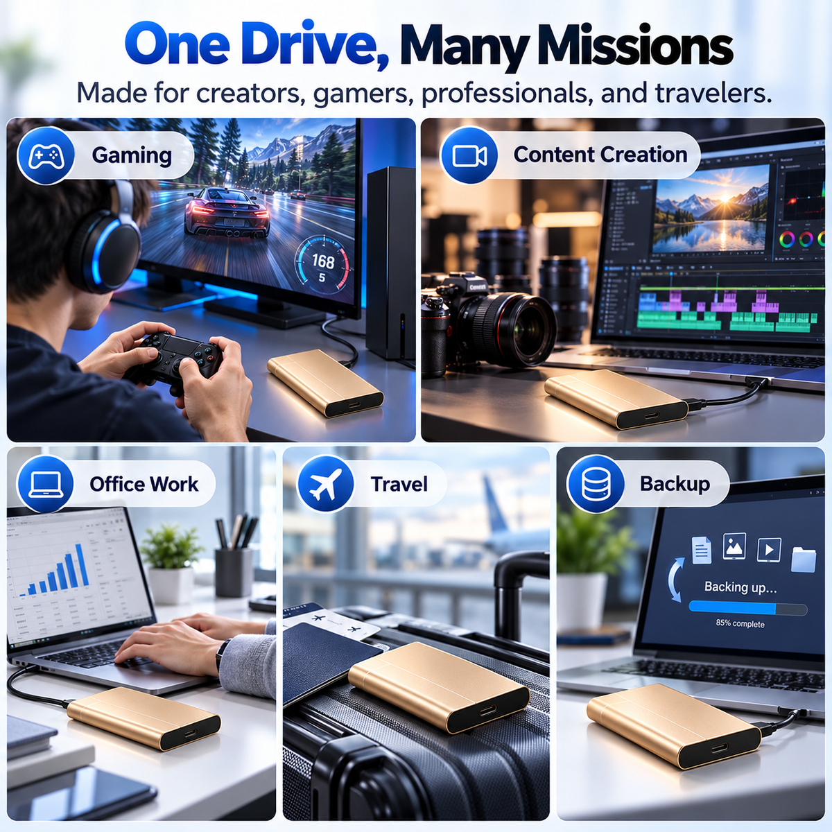 🔥50% OFF ✅High-speed portable solid-state drive (SSD)