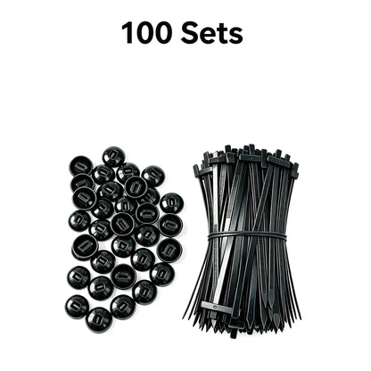 100PCS Universal Car Repair Cable Ties – Quick Lock, No Tools Needed