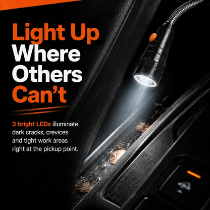 Extendable Magnetic Pickup Tool with LED
