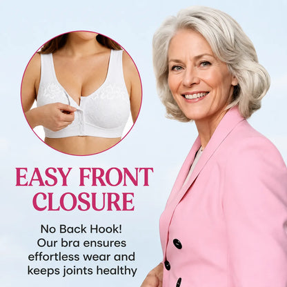 TOPSPIRE - Front Closure Breathable Cotton Lifting Bra for Seniors