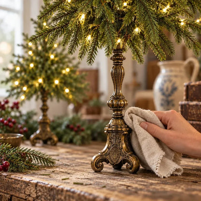 Vintage Lighted Norfolk Pine Trees