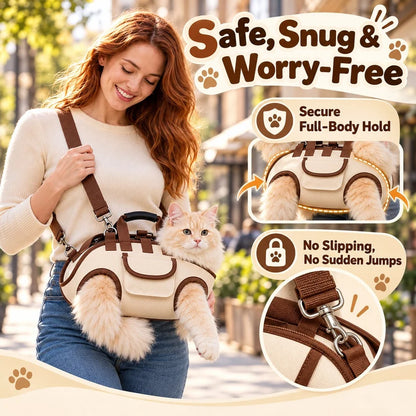 🔥Last Day 50% OFF– 😽Hands-Free Pet Sling & Harness Carrier 🐾🐶