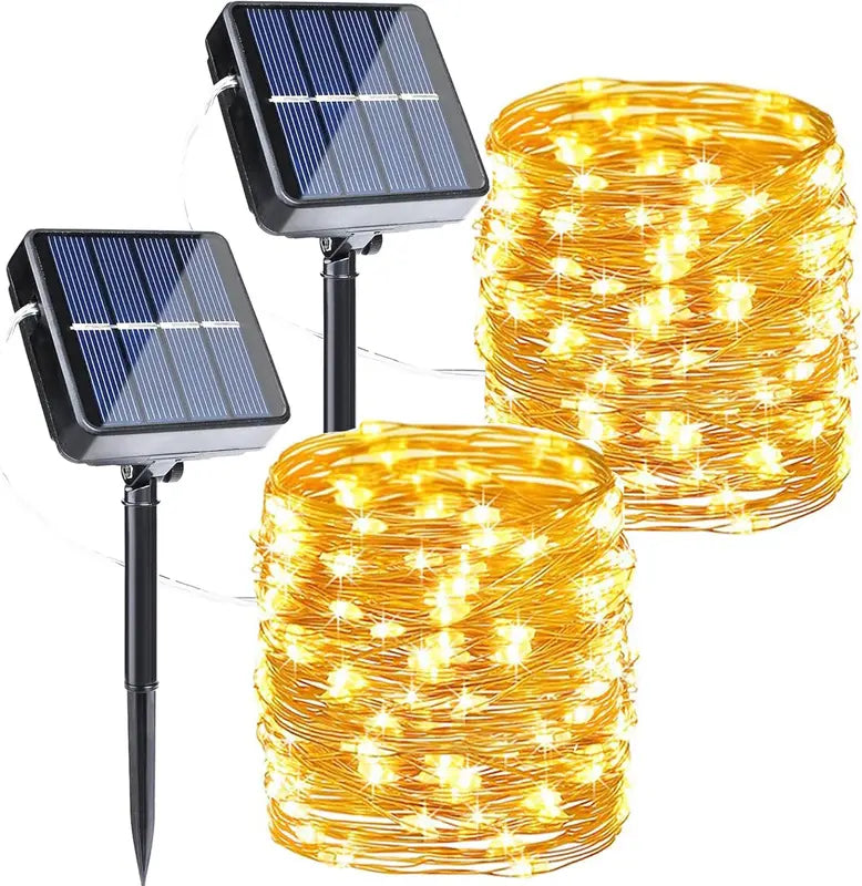 🎁Solar Outdoor String Lights – 72FT 200 LED Fairy Lights with 8 Modes