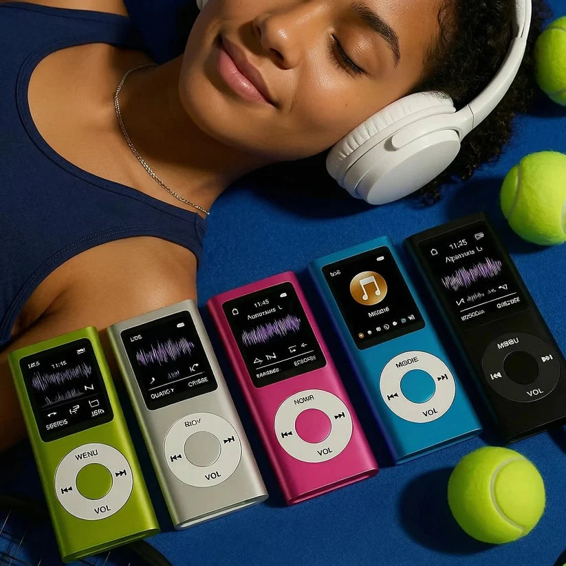 Portable MP3 Player – Compact Digital Music Player with LCD Screen & TF Card Support