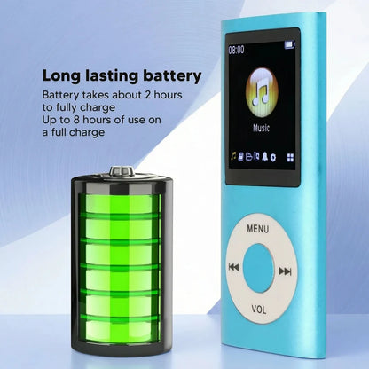 Portable MP3 Player – Compact Digital Music Player with LCD Screen & TF Card Support